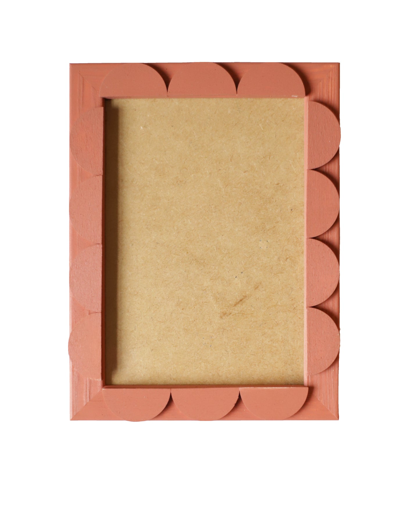 Terracotta Stained Scallop Frame