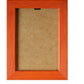 Burnt Orange Stained Wood Flat Frame