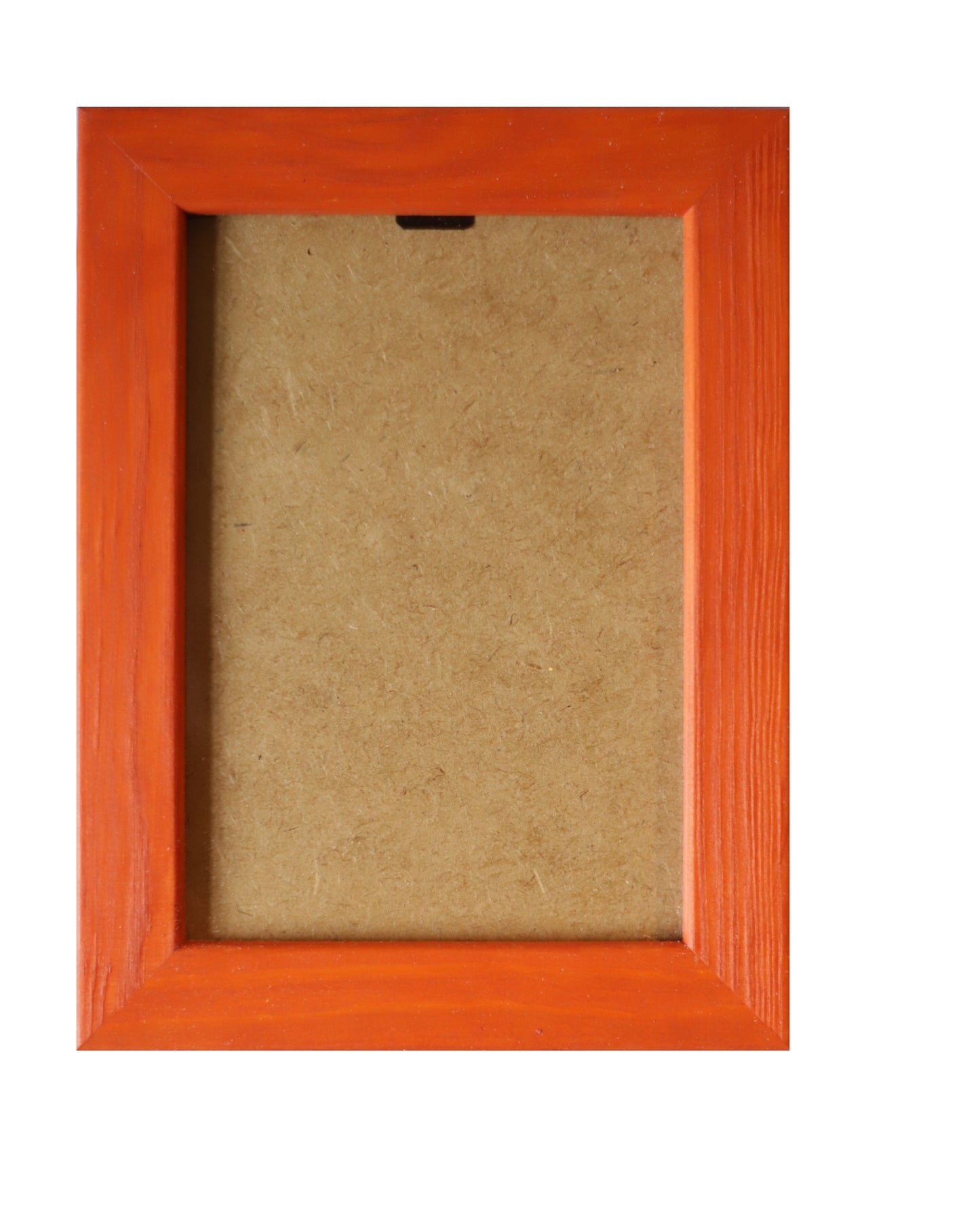 Burnt Orange Stained Wood Flat Frame