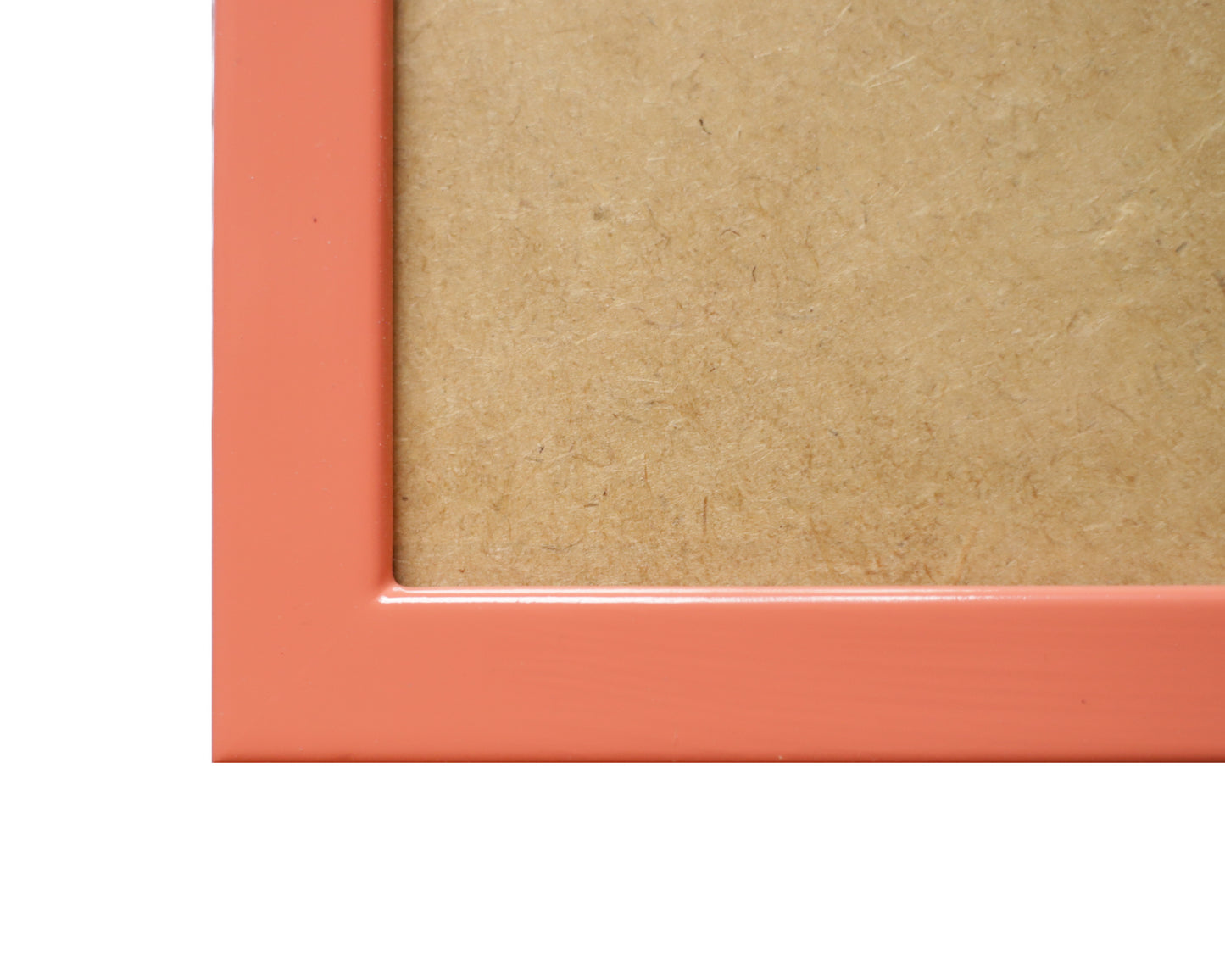 Peachy Lacquered Wood Flat Frame