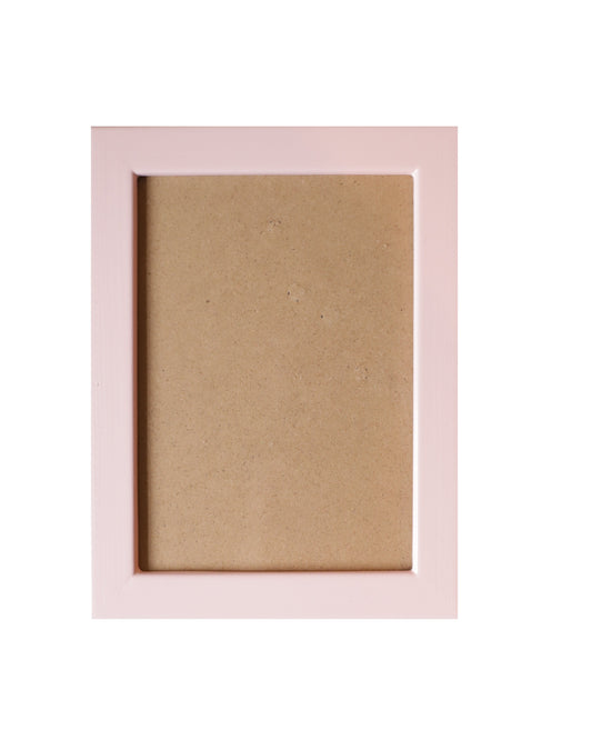 Soft pink Lacquered Wood Flat Frame