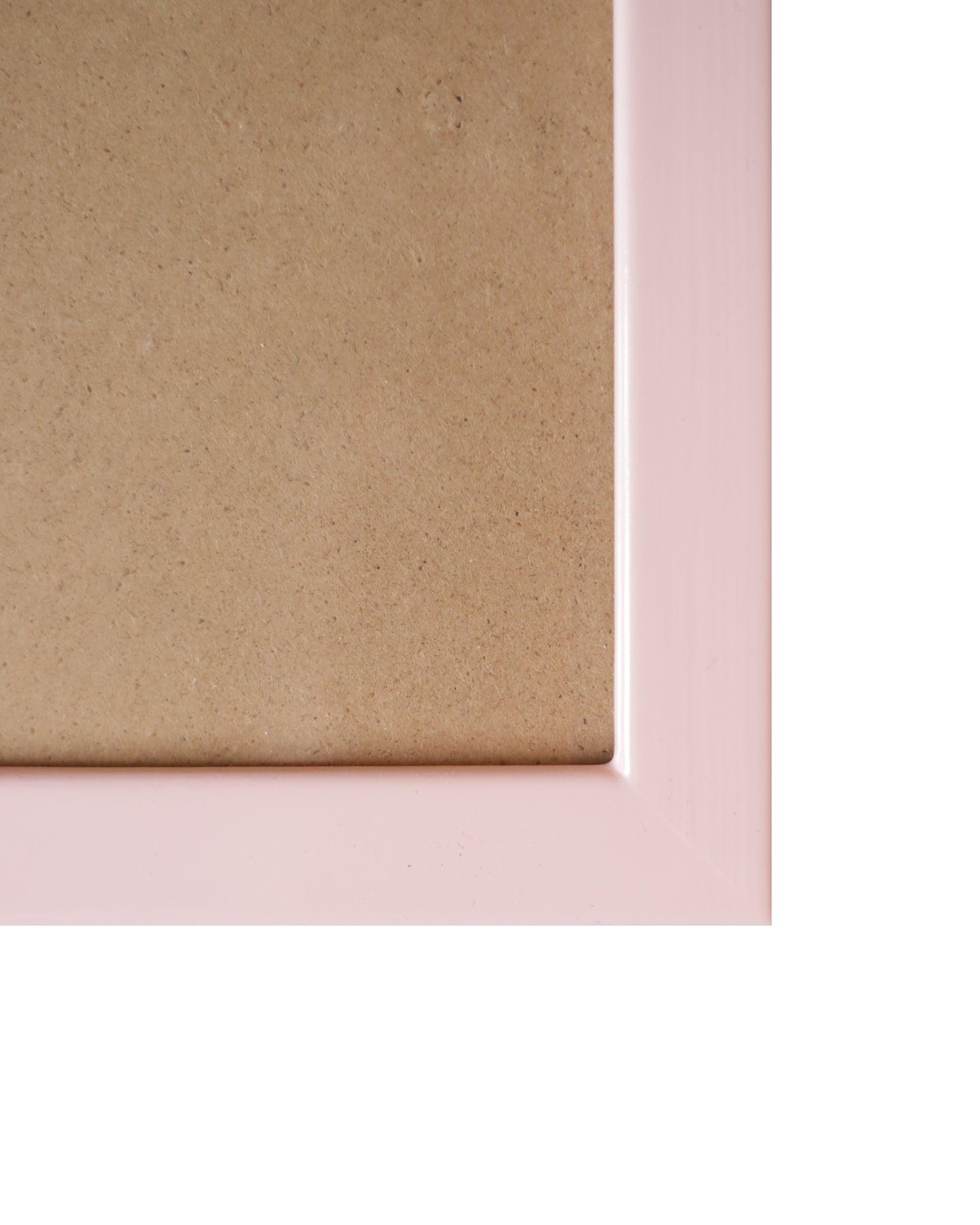 Soft pink Lacquered Wood Flat Frame