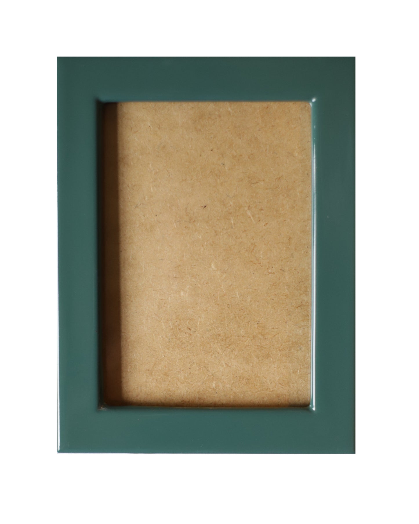 Forest Green Lacquered Wood Flat Frame