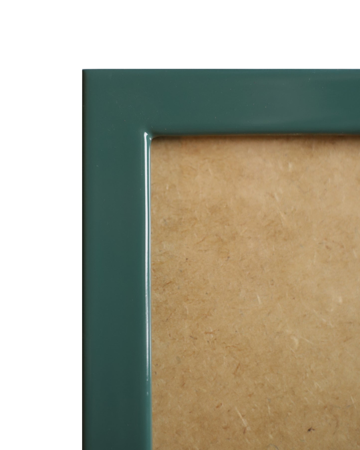 Forest Green Lacquered Wood Flat Frame