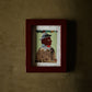 Burgundy Lacquered Wood Flat Frame