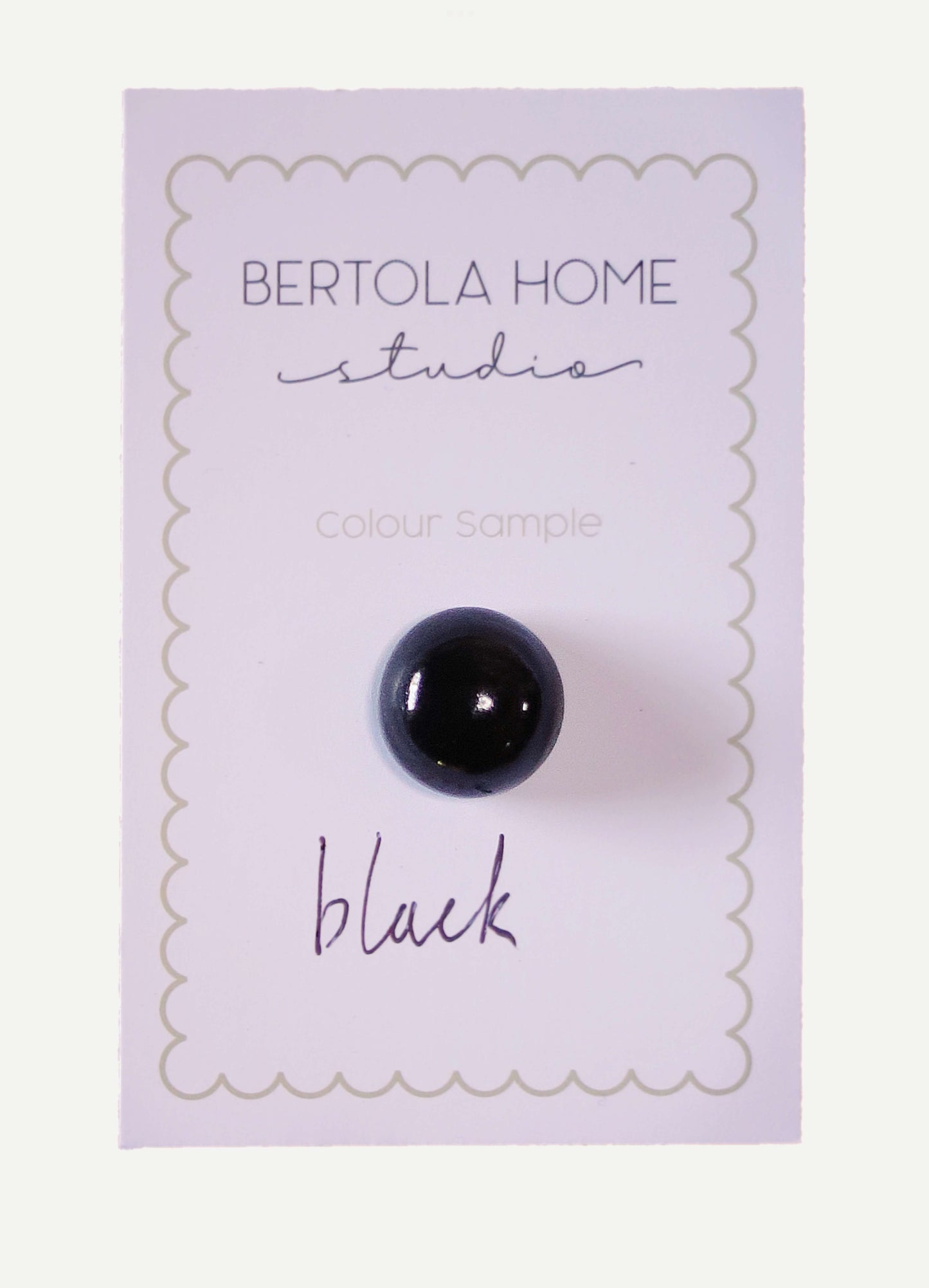 Black colour sample
